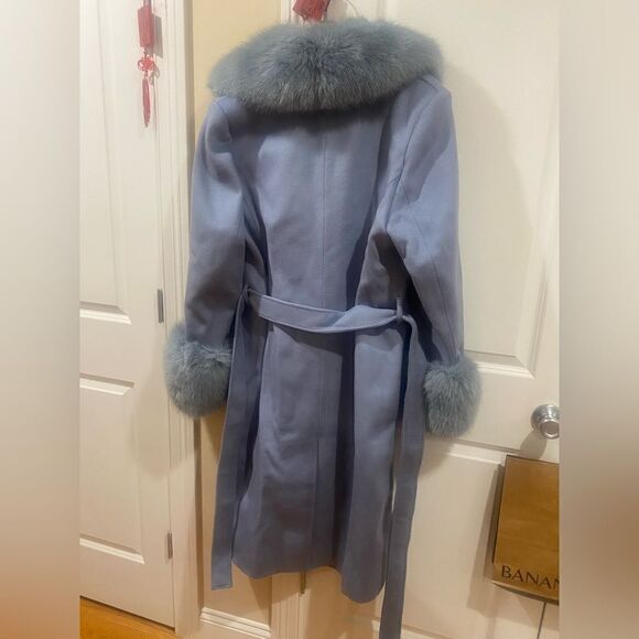 Havilina Wool Coat, Blue - Picture 10 of 12